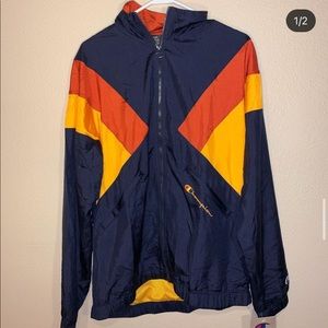 Blue and Orange Champion Windbreaker